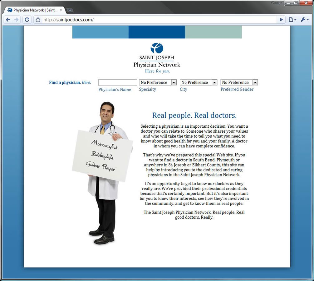 Saint Joseph Physician Network <strong>Branding Campaign</strong>